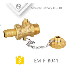 EM-F-B041 1/2 &quot;colector de válvula de radiador de bronze com bloqueio